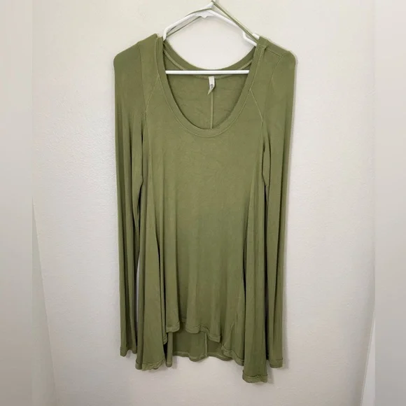 Free People January Ribbed Long Sleeve Top - Picture 2 of 8